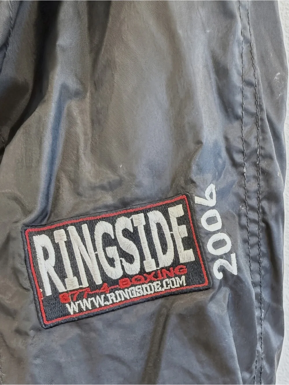 Vintage Ringside Men's Black Pullover Windbreaker Boxing Police Hoses Blokecore